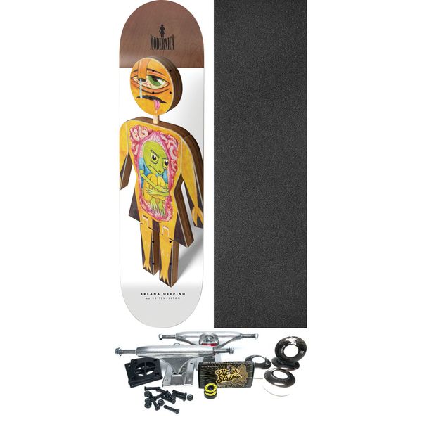 Girl Skateboards Breana Geering Modernica Skateboard Deck - 8.5" x 32" - Complete Skateboard Bundle